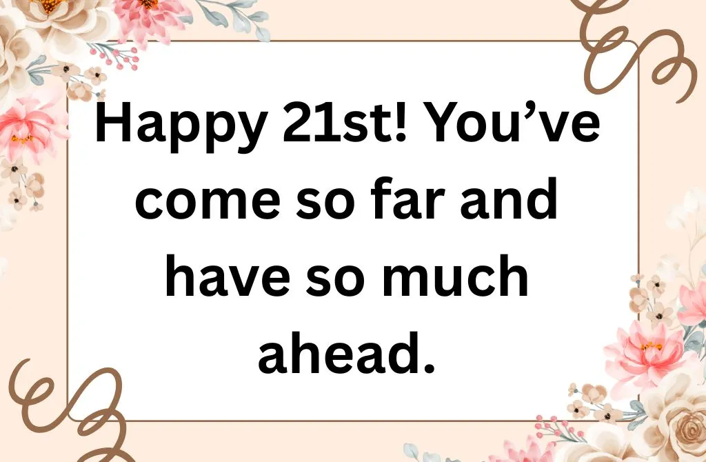 Blessings for Son Turning 21