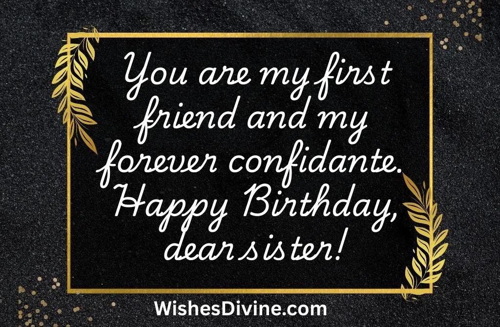 Heart Touching Birthday Wishes for Sister