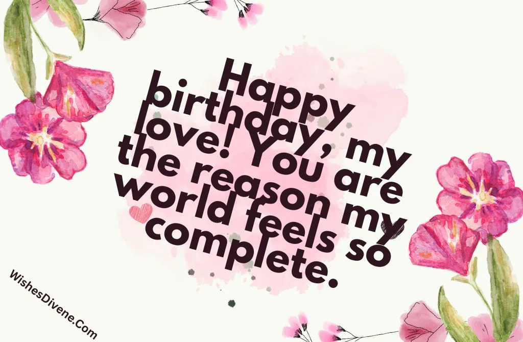 Romantic Birthday Wishes for Girlfriend