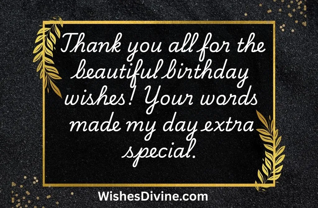 Thank You for the Birthday Wishes on Social Media