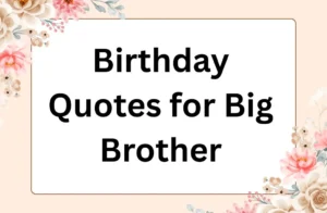 Read more about the article 145+ Birthday Quotes for Big Brother: Heartfelt Wishes to Celebrate His Special Day 🎉
