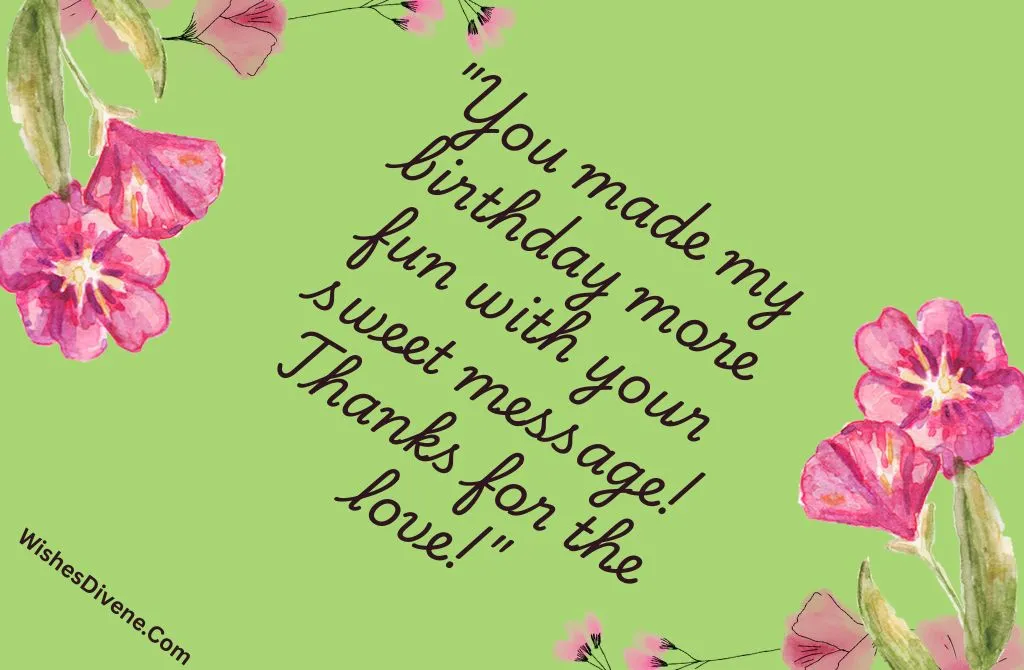 Cute and Playful Birthday Wish Replies for Loved Ones