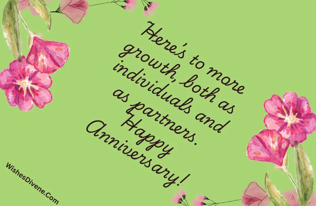 Anniversary Wishes for Growing Together