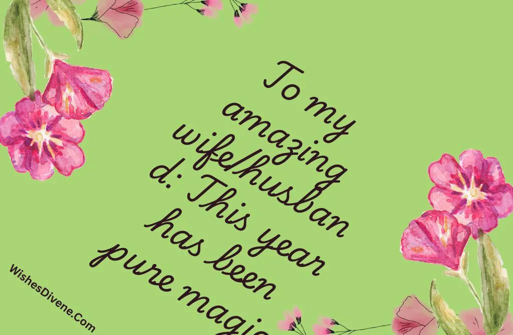 First Anniversary Wishes for Husband and Wife