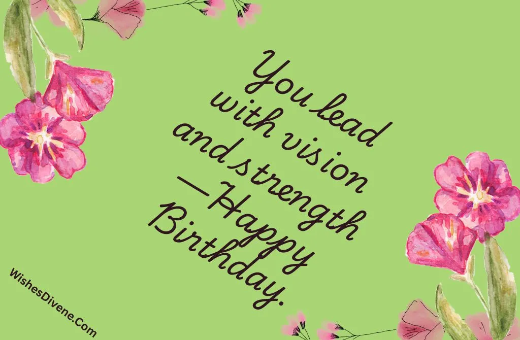Inspirational Birthday Wishes for Boss