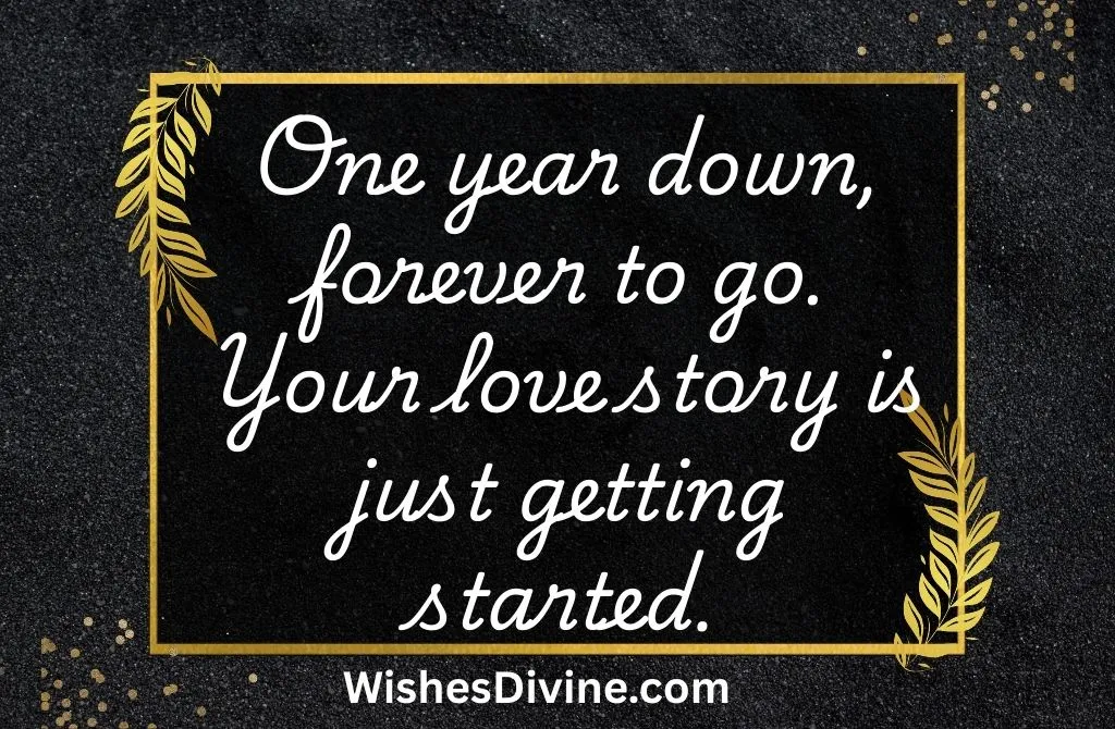 Romantic 1st Anniversary Wishes for Couple