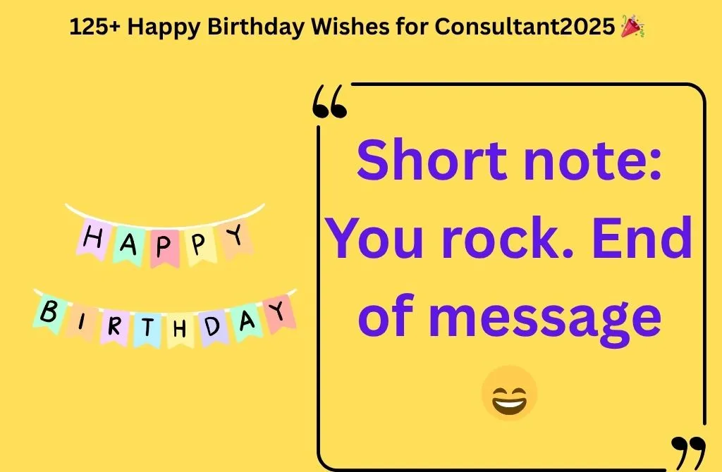 Read more about the article 125+ Happy Birthday Wishes for Consultant 2025 🎉