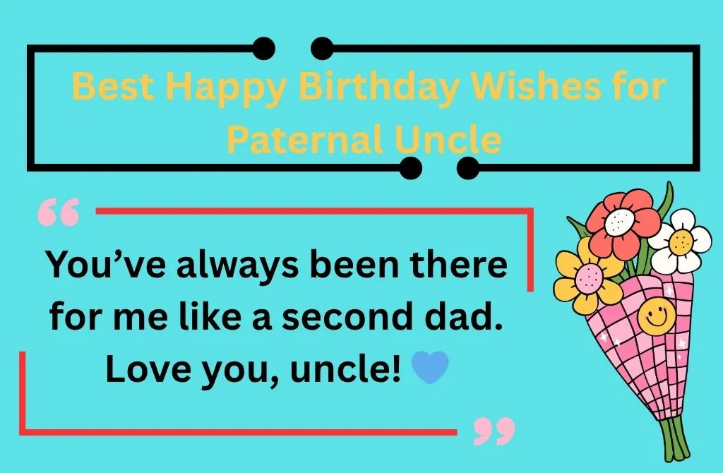 Best Happy Birthday Wishes for Paternal Uncle