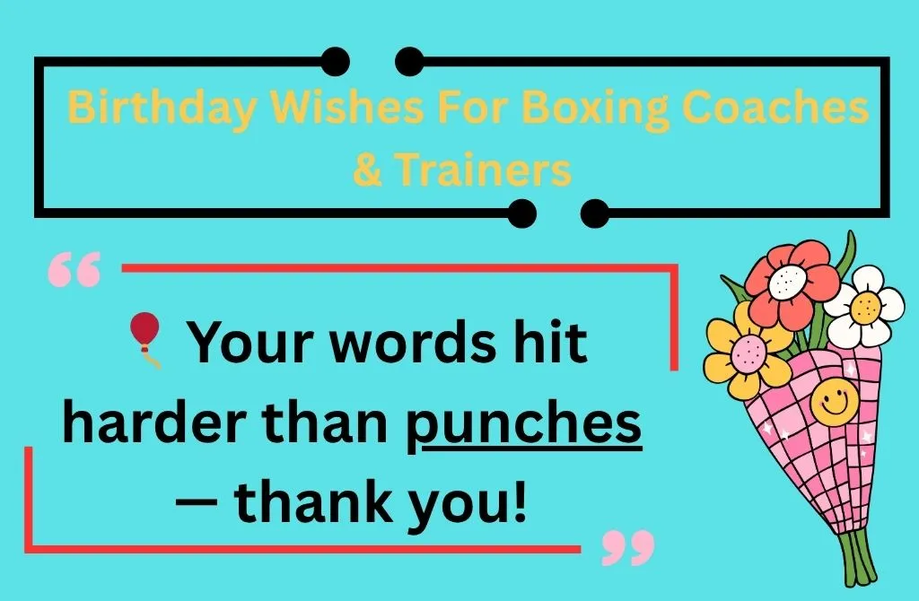 Birthday Wishes For Boxing Coaches & Trainers