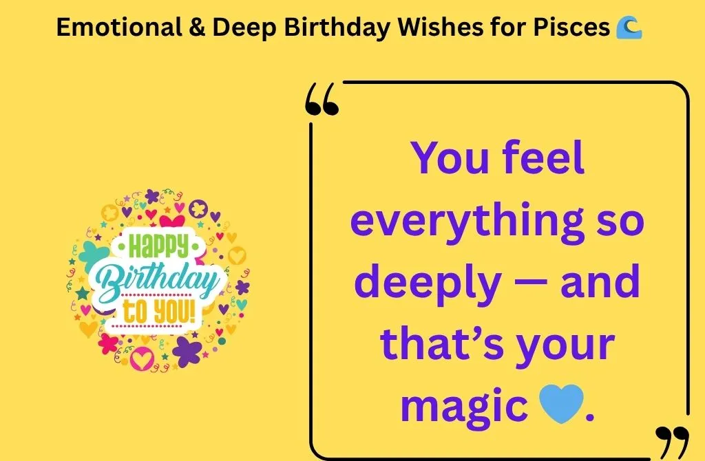 Emotional & Deep Birthday Wishes for Pisces 