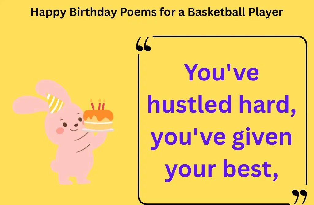 Read more about the article 125+ Happy Birthday Poems for a Basketball Player 2025