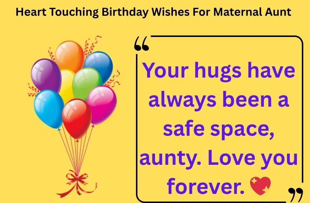 Heart Touching Birthday Wishes For Maternal Aunt