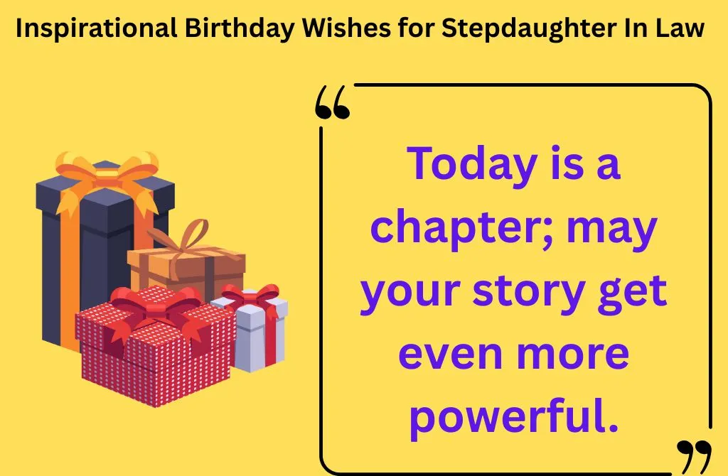 Inspirational Birthday Wishes for Stepdaughter In Law