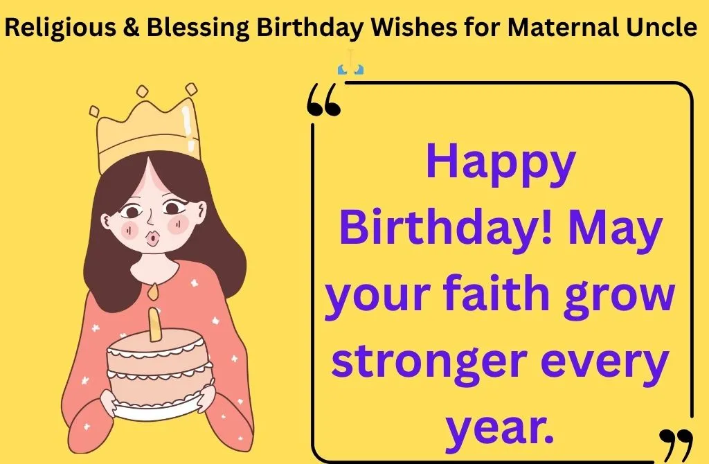 Religious & Blessing Birthday Wishes for Maternal Uncle 